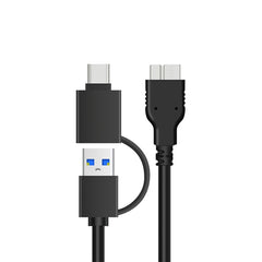 Onten UHD1 12.5 inch External Hard Drive Disk Case with 2 in 1Cable, UHD1
