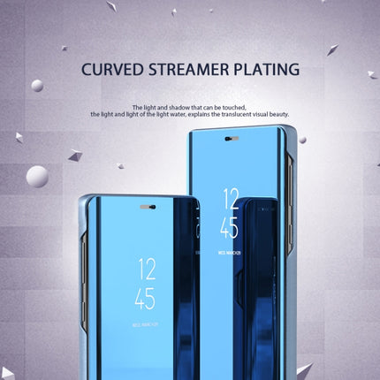 Electroplating Mirror Horizontal Flip Leather Case for Galaxy A70 , with Holder, For Galaxy A70