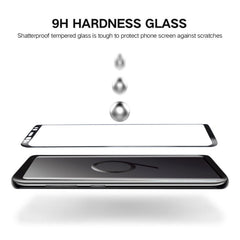 For Galaxy S9+ 0.33mm 9H Surface Hardness 3D Curved Edge Anti-scratch Full Screen HD Full Glue Glass Screen Protector