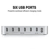 008 Multi-function DC5V/10A (Max) Output 6 Ports USB Detachable Charging Station Smart Charger