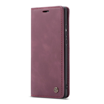 CaseMe-013 Multifunctional Retro Frosted Horizontal Flip Leather Case for Galaxy A70, with Card Slot & Holder & Zipper Wallet & Photo Frame