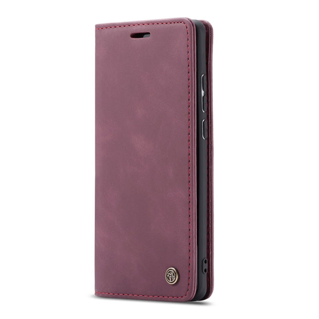 CaseMe-013 Multifunctional Retro Frosted Horizontal Flip Leather Case for Galaxy A70, with Card Slot & Holder & Zipper Wallet & Photo Frame