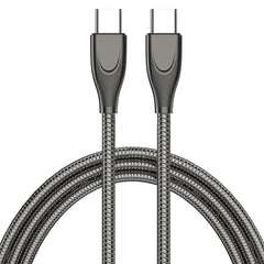 ADC-009 USB-C / Type-C to USB-C / Type-C Zinc Alloy Hose Fast Charging Data Cable, Cable Length: 1m, USB-C / Type-C to USB-C / Type-C