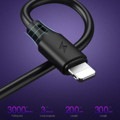 WK WDC-092 2m 2.4A Max Output Full Speed Pro Series USB to Micro USB Data Sync Charging Cable, 2m Micro USB