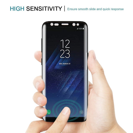 For Galaxy S8 / G950 0.26mm 9H Surface Hardness 3D Curved Silk-screen Full Screen Tempered Glass Screen Protector with Fully Adhesive