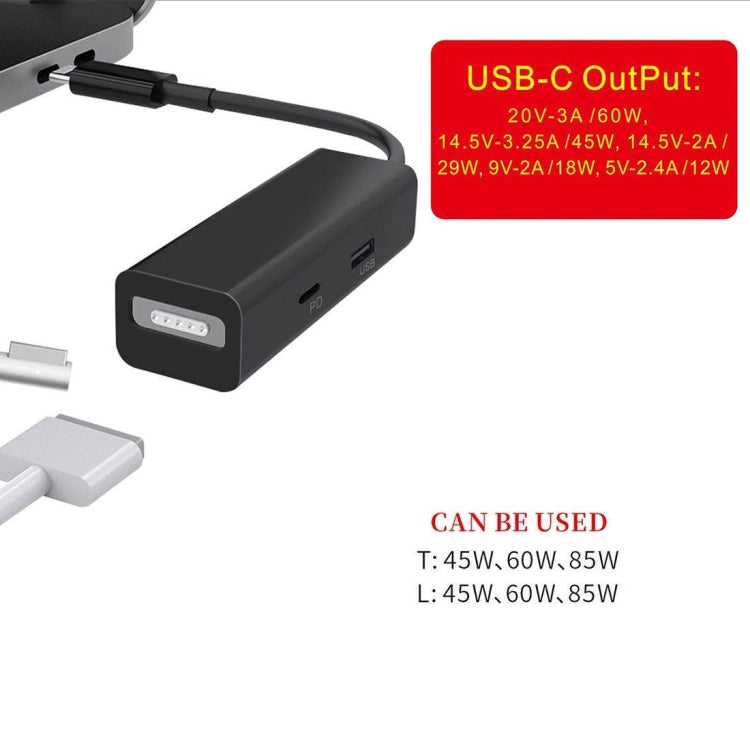 3 in 1 MagSafe 1 / 2 + PD Port + USB to USB-C / Type-C Converter Adapter