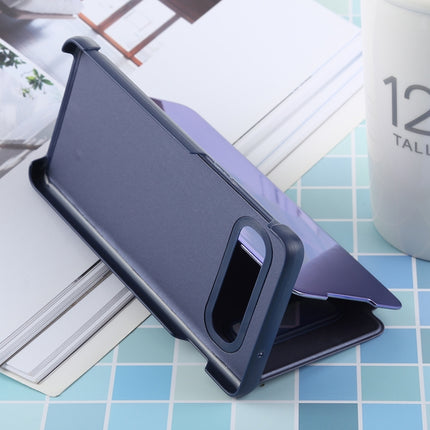 PU Electroplating Mirror Horizontal Flip Leather Case for Galaxy S10, with Holder