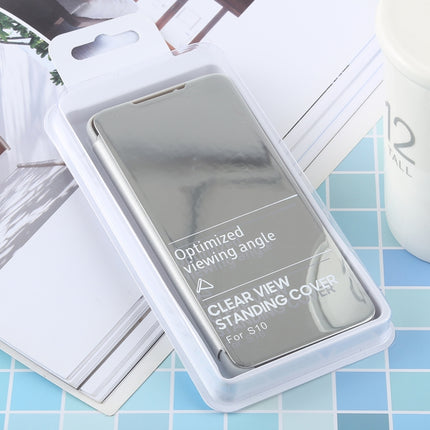 PU Electroplating Mirror Horizontal Flip Leather Case for Galaxy S10 Plus, with Holder, For Galaxy S10 Plus