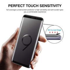 25 PCS For Galaxy S9 0.33mm 9H Surface Hardness 3D Curved Edge Anti-scratch Full Screen HD Fully Adhesive Glass Screen Protector, For Galaxy S9 (25 PCS)