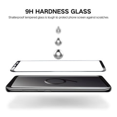 25 PCS For Galaxy S9 0.33mm 9H Surface Hardness 3D Curved Edge Anti-scratch Full Screen HD Fully Adhesive Glass Screen Protector, For Galaxy S9 (25 PCS)