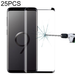 25 PCS For Galaxy S9 Plus Case Friendly Screen Curved Tempered Glass Film, For Galaxy S9 Plus