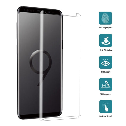 25 PCS For Galaxy S9 Plus Case Friendly Screen Curved Tempered Glass Film, For Galaxy S9 Plus