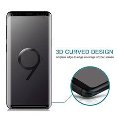 25 PCS For Galaxy S9 Plus Case Friendly Screen Curved Tempered Glass Film, For Galaxy S9 Plus