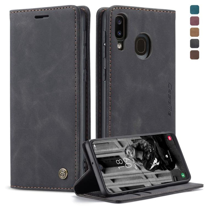 CaseMe-013 Multifunctional Retro Frosted Horizontal Flip Leather Case for Galaxy A40, with Card Slot & Holder & Wallet, For Galaxy A40
