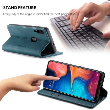 CaseMe-013 Multifunctional Retro Frosted Horizontal Flip Leather Case for Galaxy A20 / A30, with Card Slot & Holder & Wallet, For Galaxy A20 / A30
