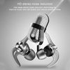 QKZ EQ1 CNC Metal Shark Fin Headphones Sports Music Headphones, Microphone Version