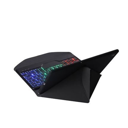 B610S Diamond Texture Triangle Back Holder Splittable Bluetooth Keyboard Leather Tablet Case with Backlight for Samsung Galaxy Tab S6 Lite