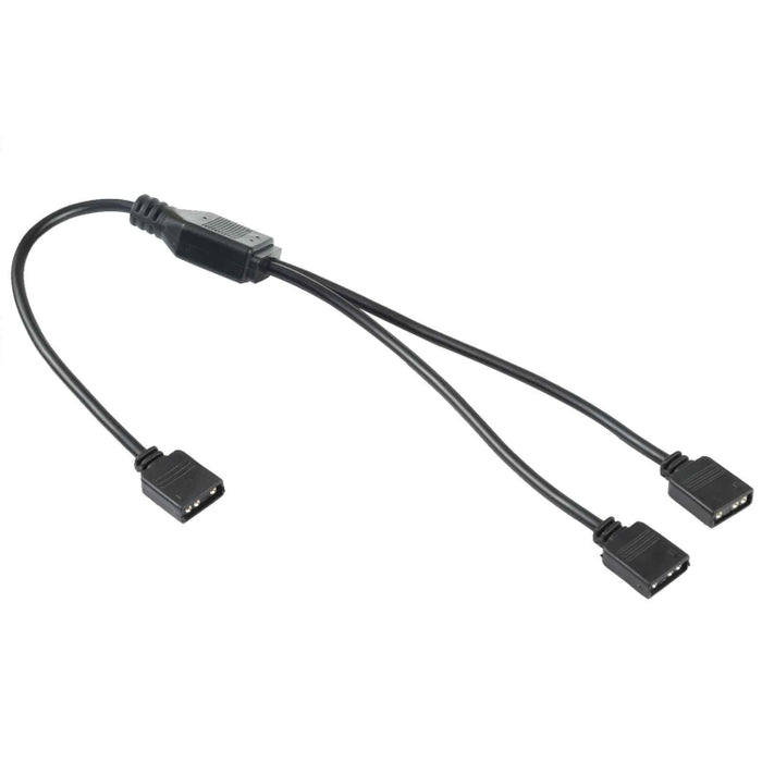 3 Pin 5V 1 to 2 Motherboard AURA RGB PC Cooling Extension Cable for Asus, 1 to 2