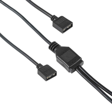 3 Pin 5V 1 to 2 Motherboard AURA RGB PC Cooling Extension Cable for Asus, 1 to 2