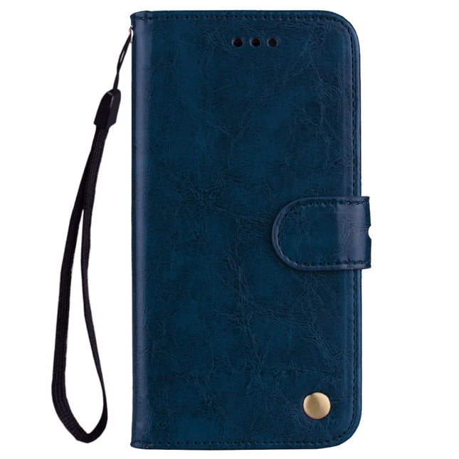 Business Style Oil Wax Texture Horizontal Flip Leather Case for Galaxy A6 Plus (2018), with Holder & Card Slots & Wallet, For Galaxy A6 Plus (2018)