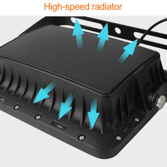 100W SMD 2835 108 LEDs Solar Powered Timing LED Flood Light with Remote Control