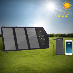 ALLPOWERS 5V 21W Portable Phone Charger Solar Charge Dual USB Output Mobile Phone Charger