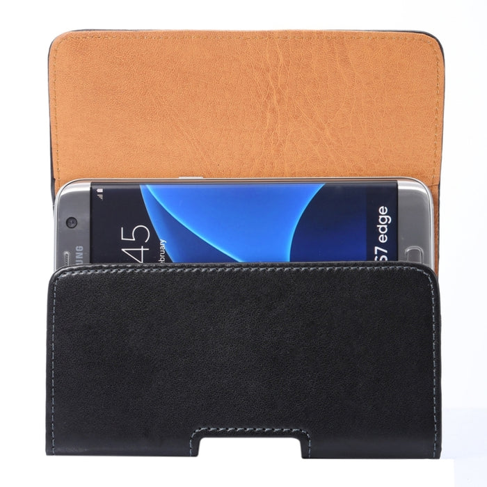 For Galaxy S7 Edge / G935 & S6 / Edge G925 Polished Surface Texture Vertical Flip Leather Case of Waist Bag with Square Head Back Splint