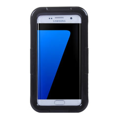 For Galaxy S7 Edge / G935 IPX8 Plastic + Silicone Transparent Waterproof Protective Case with Lanyard