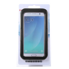 For Galaxy S7 Edge / G935 IPX8 Plastic + Silicone Transparent Waterproof Protective Case with Lanyard