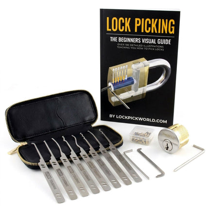 SERENITY Beginners Lock Pick Set + Leather Wallet