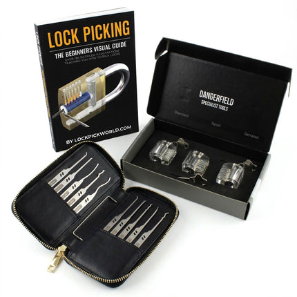 SERENITY Beginners Lock Pick Set + Leather Wallet