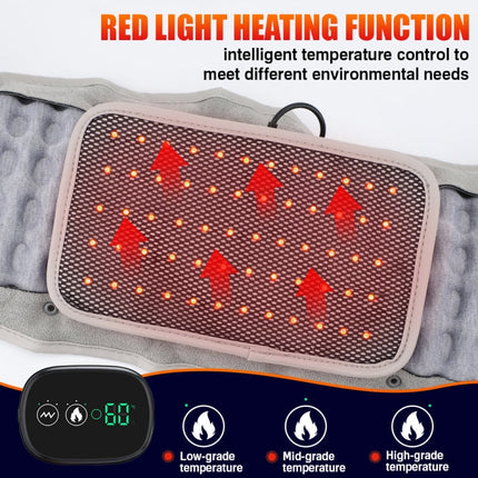 Hailicare Rechargeable Massage Inflatable Belt Warm Electric Heating Belt Without Cloth Bag, Protection Belt