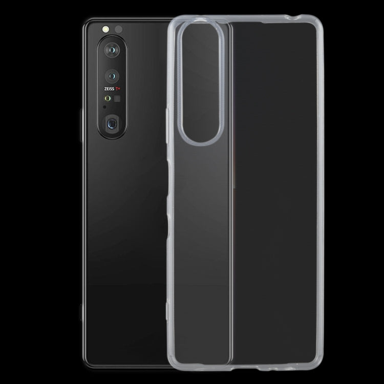 For Sony Xperia 1 III 0.75mm Ultra-thin Transparent TPU Soft Protective Case, For Sony Xperia 1 III