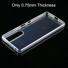 For Sony Xperia 1 III 0.75mm Ultra-thin Transparent TPU Soft Protective Case, For Sony Xperia 1 III