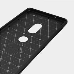 For Sony Xperia XZ2 Brushed Texture Carbon Fiber Shockproof TPU Protective Back Case, Sony Xperia XZ2, For Sony Xperia XZ2