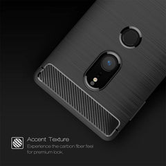 For Sony Xperia XZ2 Brushed Texture Carbon Fiber Shockproof TPU Protective Back Case, Sony Xperia XZ2, For Sony Xperia XZ2