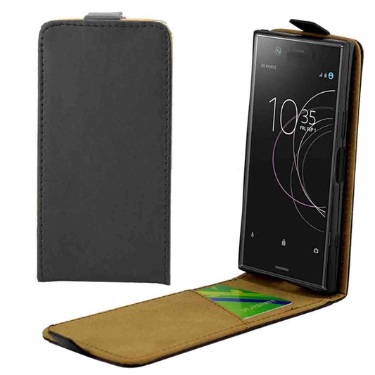 For Sony Xperia XZ1 Compact Vertical Flip Leather Protective Back Cover Case with Card Slot, For Xperia XZ1 Compact