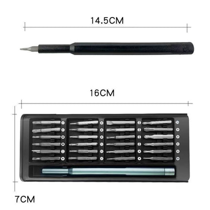 25 in 1 Screwdriver Set Magnetic Repair Tools, Plastic Handle, 25 in 1