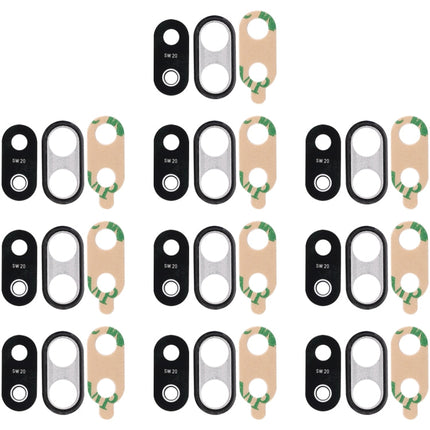 For Huawei P20 Lite 10pcs Back Camera Bezel with Lens Cover & Adhesive, For Huawei P20 Lite with Lens, Huawei P20 Lite