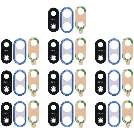 For Huawei P20 Lite 10pcs Back Camera Bezel with Lens Cover & Adhesive, For Huawei P20 Lite with Lens, Huawei P20 Lite
