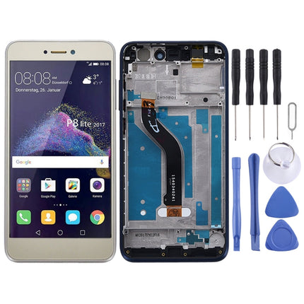LCD Screen and Digitizer Full Assembly with Frame for Huawei P8 Lite (2017)