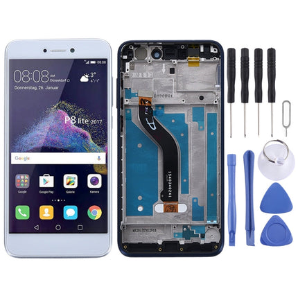 LCD Screen and Digitizer Full Assembly with Frame for Huawei P8 Lite (2017)