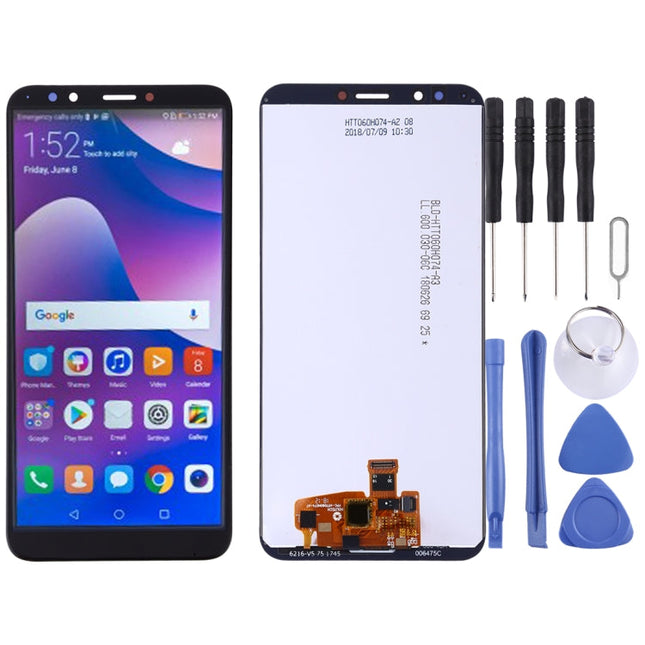 LCD Screen and Digitizer Full Assembly for Huawei Y7 Prime (2018), For Huawei Y7 Prime (2018)