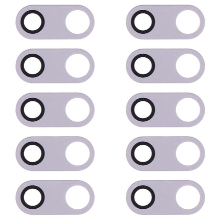 10 PCS Back Camera Lens for LG V30 H930 H933, For LG V30 (Black), For LG V30 (Silver)