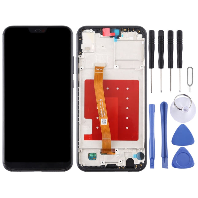 LCD Screen and Digitizer Full Assembly with Frame for Huawei P20 Lite / Nova 3e