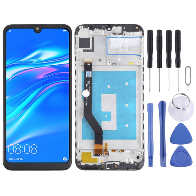 LCD Screen and Digitizer Full Assembly with Frame for Huawei Y7 (2019)(High Version)