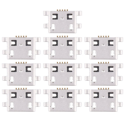 10 PCS Charging Port Connector for Huawei Y6, For Huawei Y6
