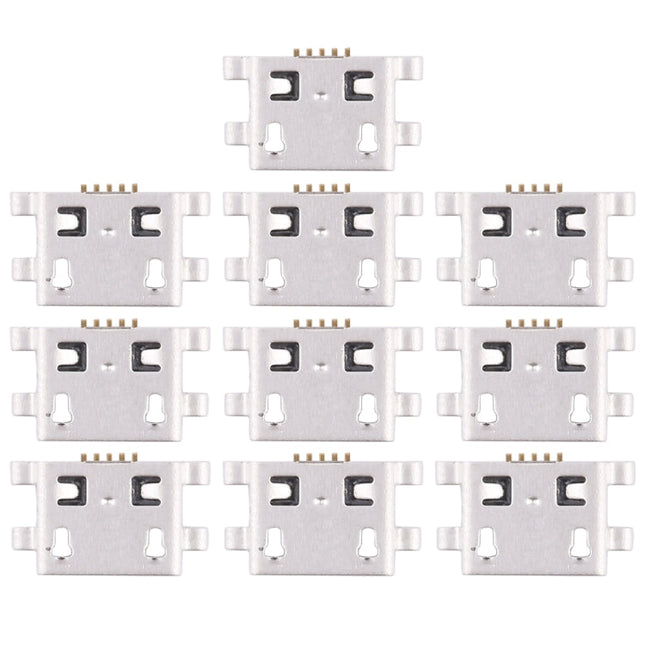 10 PCS Charging Port Connector for Huawei Y6, For Huawei Y6