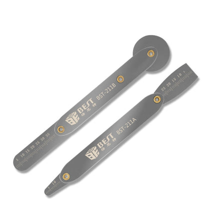 BEST BST-211A/B Universal Mobile Phone Repair Opener Tool Metal Disassemble Crowbar Metal Steel Pry Tool Set, 211A/B Crowbar
