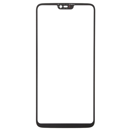 For OnePlus 6 Front Screen Outer Glass Lens, For OnePlus 6 Black